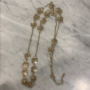 Long Gold Plated Necklace